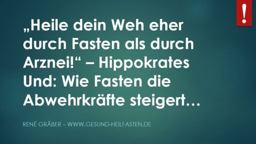 Text Hippokrates: Heile dich durch Fasten