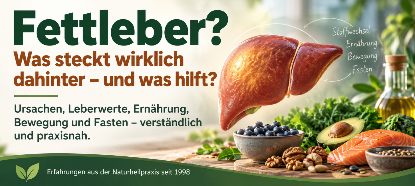 Fettleber - was steckt dahinter. Ursachen, Leberwerte, Ernährung. Bewegung, Fasten