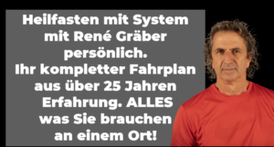 Heilfasten mit System mit René Gräber - Werbegrafik zum Kurs