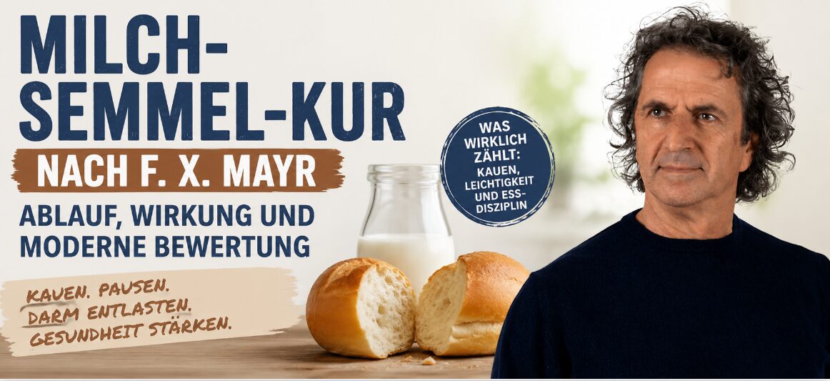 Milch-Semmel-Kur nach F. X. Mayr – René Gräber erklärt Ablauf, Wirkung und moderne Bewertung der klassischen Darmentlastung mit Milch und Semmeln